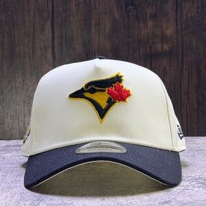 Toronto Blue Jays New Era 9Forty 30th Season Side Patch Off-White Black Grey-UV